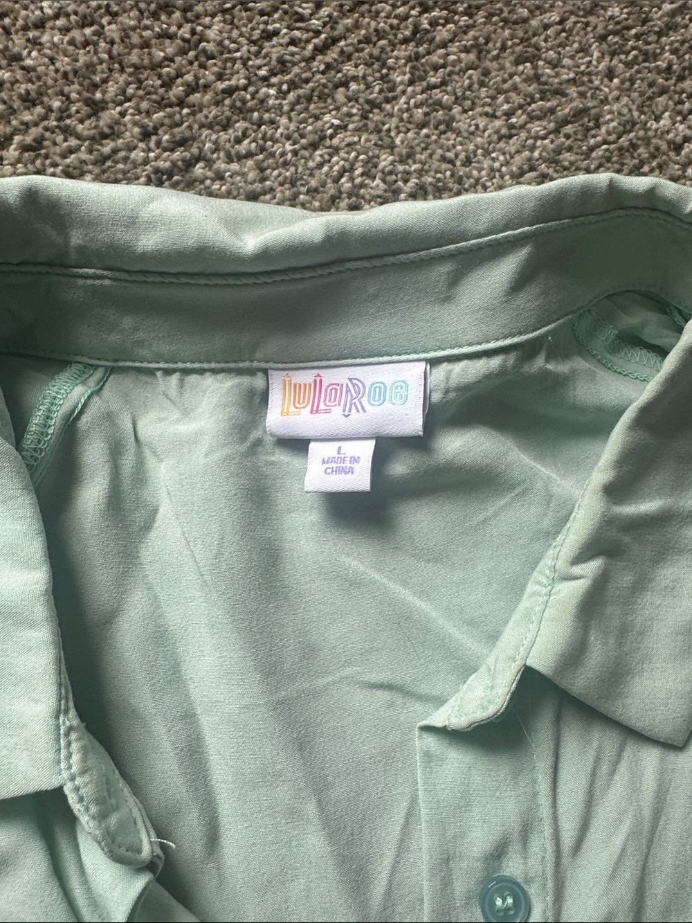 LuLaRoe Mint Green Helene Maxi Dress - Picture 3 of 3